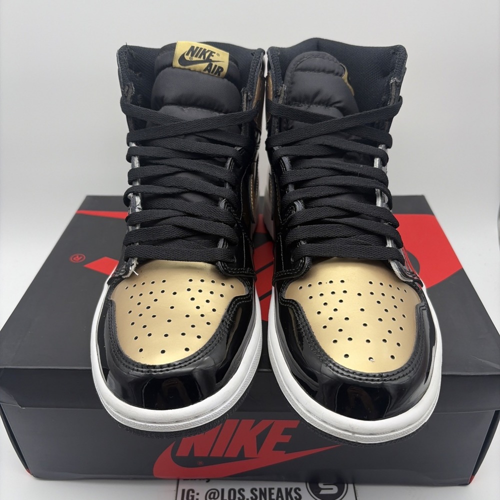 Size 9 - Air Jordan 1 Retro OG NRG High Gold Toe (861428-007) - Picture 3 of 10